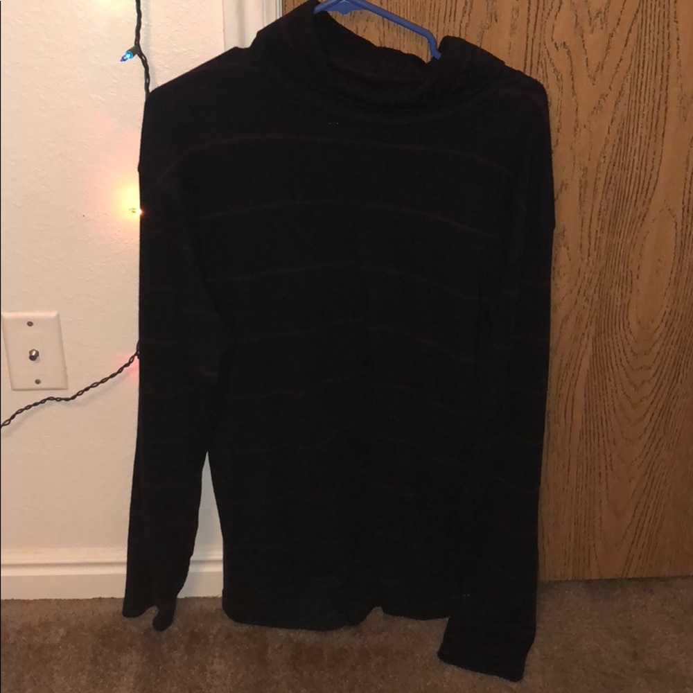 Striped turtleneck